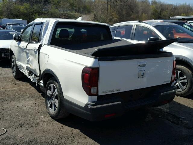 5FPYK3F61JB004837 - 2018 HONDA RIDGELINE WHITE photo 3