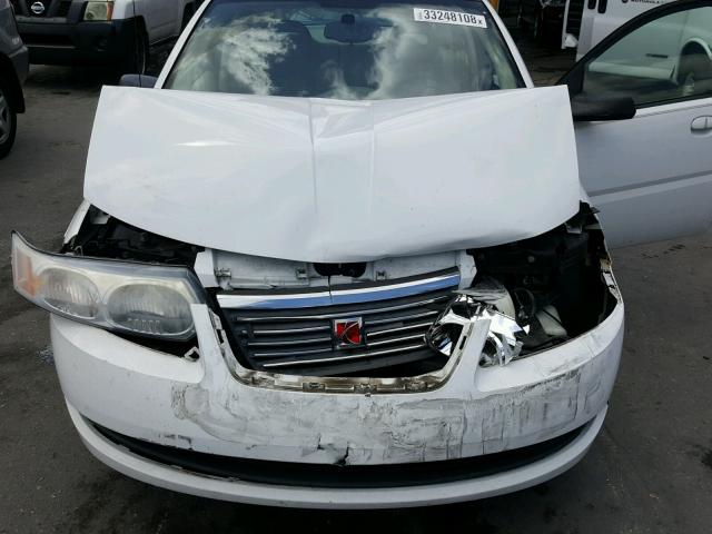 1G8AJ55FX7Z159569 - 2007 SATURN ION LEVEL WHITE photo 7