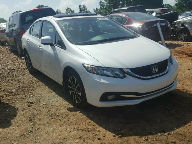 19XFB2F99DE028785 - 2013 HONDA CIVIC EXL WHITE photo 1