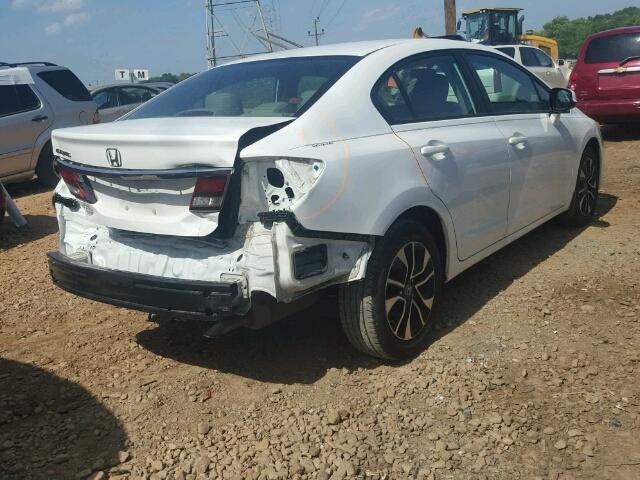 19XFB2F99DE028785 - 2013 HONDA CIVIC EXL WHITE photo 4