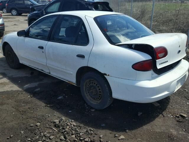 1G1JC524817380618 - 2001 CHEVROLET CAVALIER B WHITE photo 3