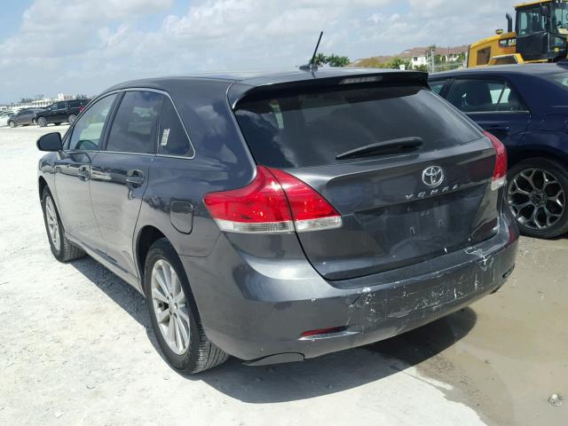 4T3ZE11A39U019446 - 2009 TOYOTA VENZA BASE GRAY photo 3