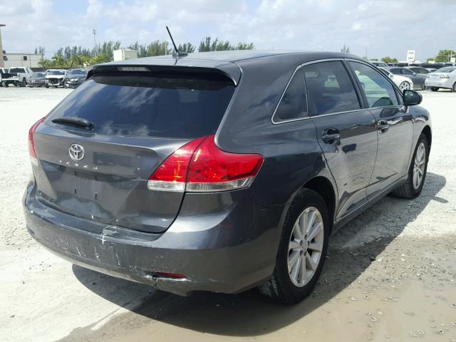 4T3ZE11A39U019446 - 2009 TOYOTA VENZA BASE GRAY photo 4