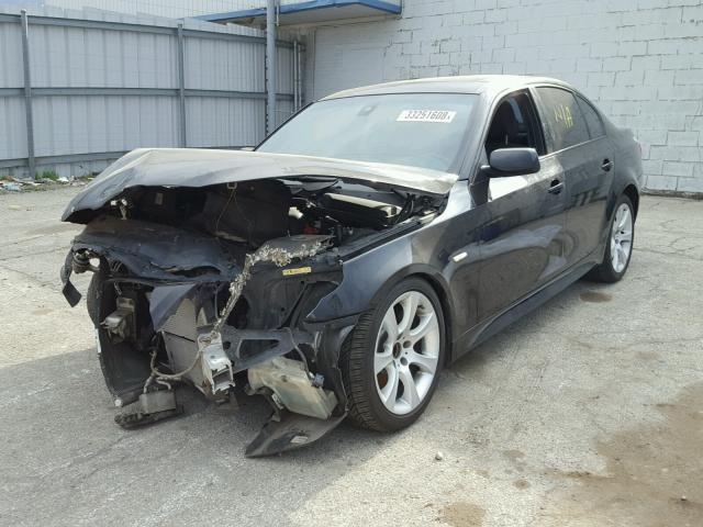 WBANW53598CT51568 - 2008 BMW 550 I BLACK photo 2