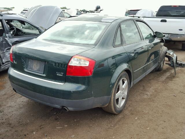 WAULC68EX2A292239 - 2002 AUDI A4 GREEN photo 4