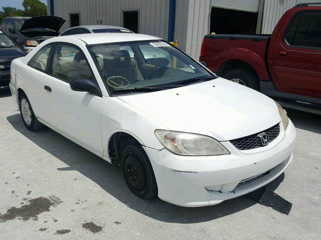 1HGEM22154L029611 - 2004 HONDA CIVIC DX V WHITE photo 1