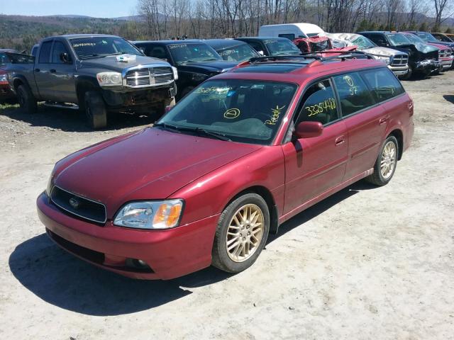 4S3BH635437307002 - 2003 SUBARU LEGACY L RED photo 2