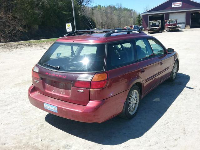 4S3BH635437307002 - 2003 SUBARU LEGACY L RED photo 4