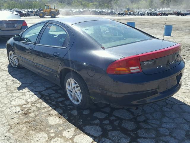 2B3HD46R2YH261465 - 2000 DODGE INTREPID BLACK photo 3