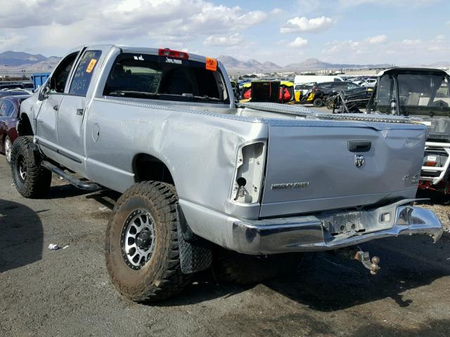 3D7KS28C86G160358 - 2006 DODGE RAM 2500 S SILVER photo 3