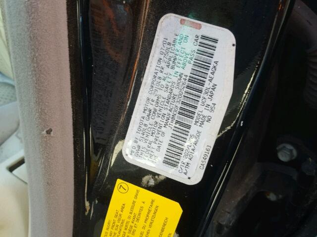 JTHBN30F320052644 - 2002 LEXUS LS 430 BLACK photo 10