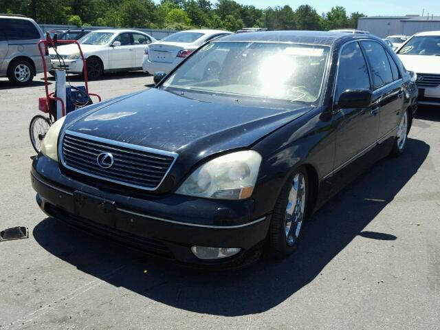 JTHBN30F320052644 - 2002 LEXUS LS 430 BLACK photo 2