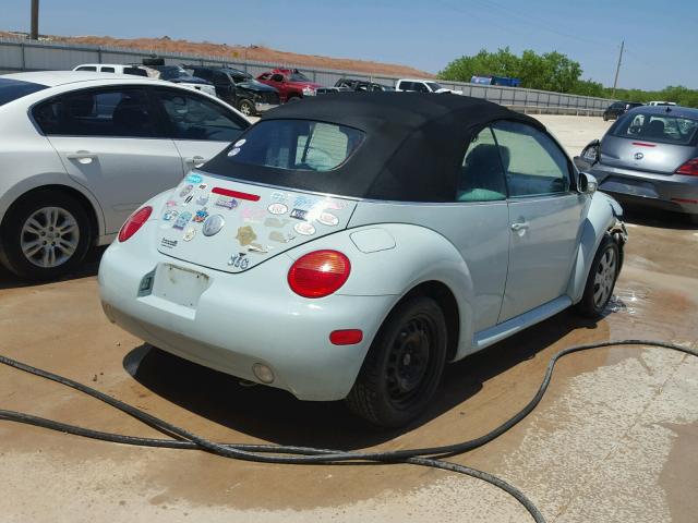 3VWBM31Y35M354745 - 2005 VOLKSWAGEN NEW BEETLE 蓝色 照片 4