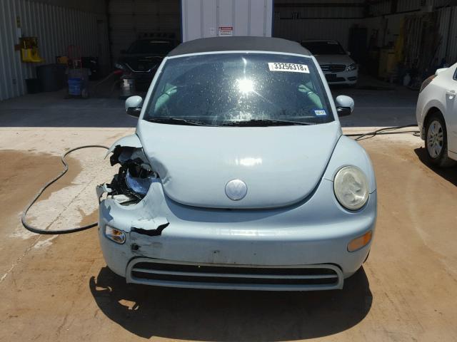 3VWBM31Y35M354745 - 2005 VOLKSWAGEN NEW BEETLE 蓝色 照片 9