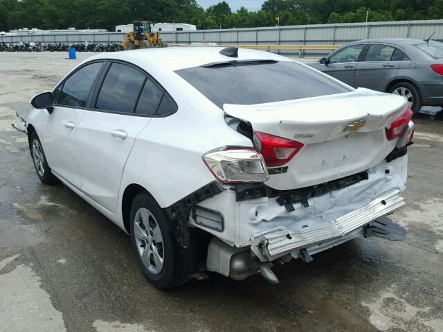 1G1BC5SM1G7322833 - 2016 CHEVROLET CRUZE LS WHITE photo 3