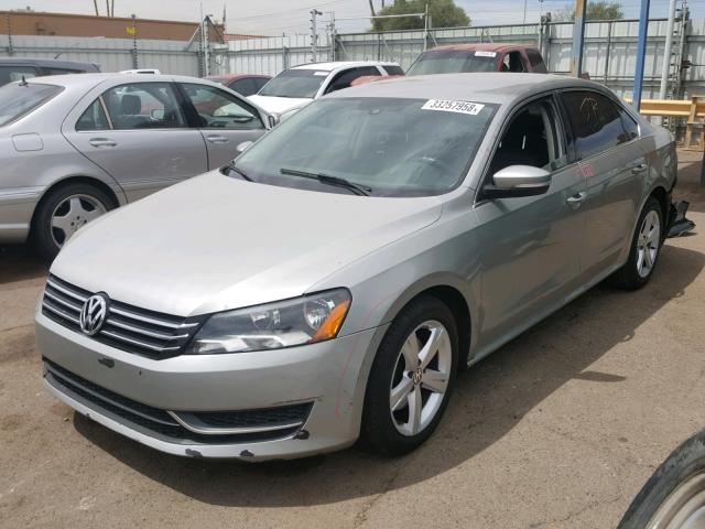 1VWBP7A33DC069241 - 2013 VOLKSWAGEN PASSAT SE SILVER photo 2