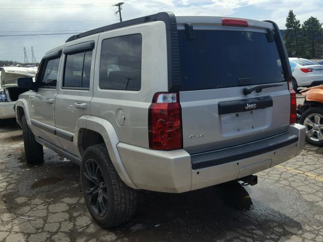 1J8HG48K78C235736 - 2008 JEEP COMMANDER WHITE photo 3