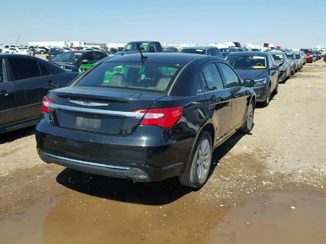 1C3CCBBB7CN103720 - 2012 CHRYSLER 200 BLACK photo 4