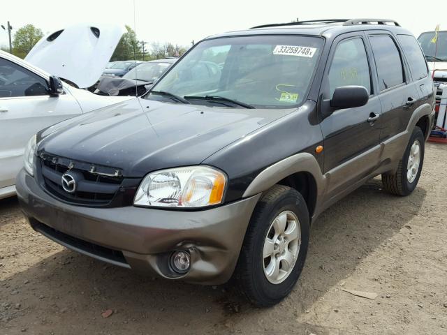 4F2YZ94154KM18208 - 2004 MAZDA TRIBUTE LX BLACK photo 2