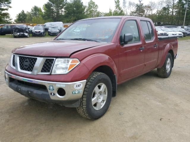 1N6AD09W38C407415 - 2008 NISSAN FRONTIER C RED photo 2