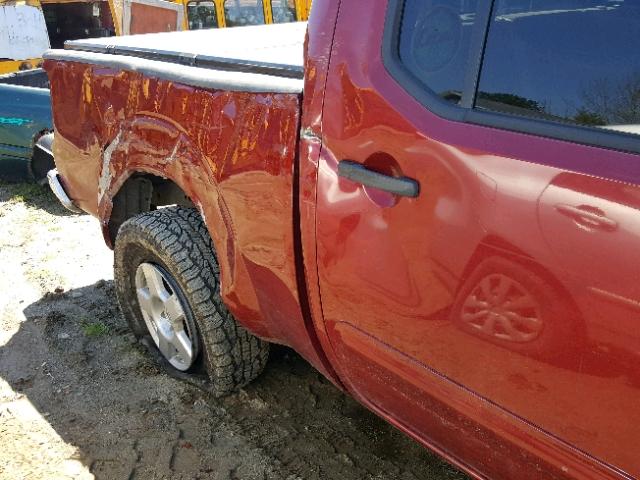 1N6AD09W38C407415 - 2008 NISSAN FRONTIER C RED photo 9