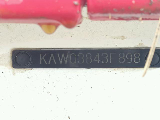 KAW03843F898 - 2000 KAWASAKI BOAT WHITE photo 10