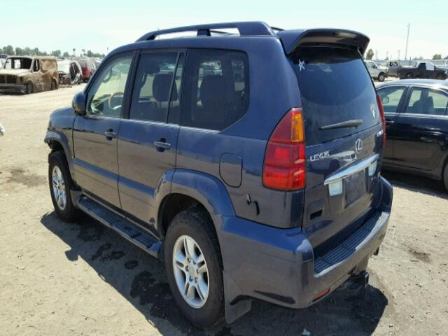 JTJBT20X340066490 - 2004 LEXUS GX 470 BLUE photo 3