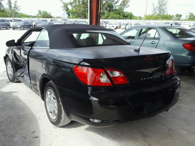 1C3LC45K28N208115 - 2008 CHRYSLER SEBRING BLACK photo 3