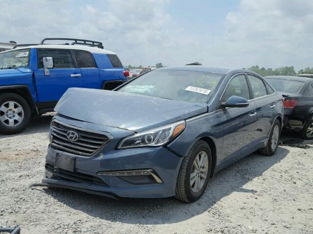 5NPE24AA0FH195673 - 2015 HYUNDAI SONATA ECO BLUE photo 2