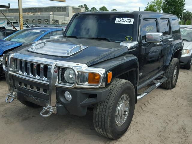 5GTDN13E178105439 - 2007 HUMMER H3 BLACK photo 2