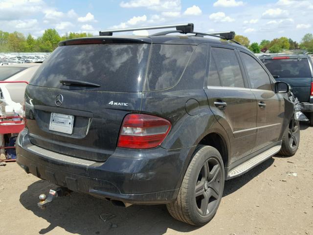 4JGBB86E77A153771 - 2007 MERCEDES-BENZ ML 350 BLACK photo 4