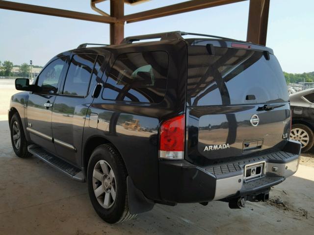 5N1AA08A35N740484 - 2005 NISSAN ARMADA SE BLACK photo 3