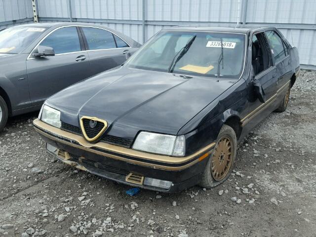 ZAREA33L7M6210999 - 1991 ALFA ROMEO 164 L BLACK photo 2