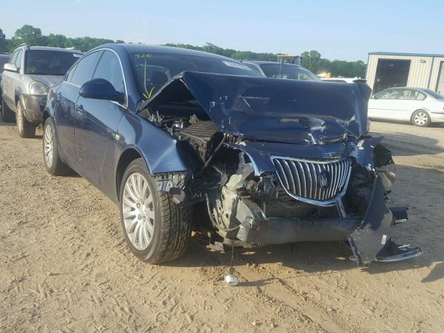 W04GN5EC7B1011343 - 2011 BUICK REGAL CXL BLUE photo 1