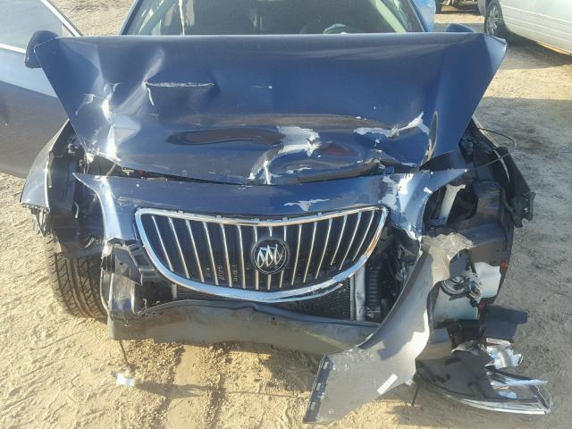 W04GN5EC7B1011343 - 2011 BUICK REGAL CXL BLUE photo 7