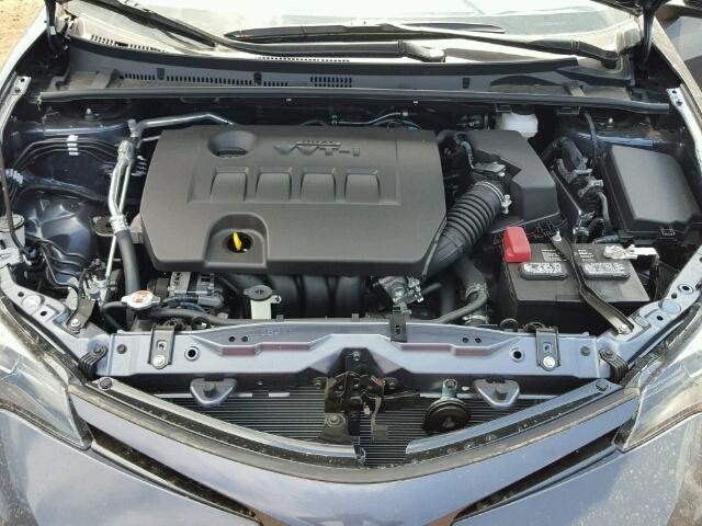 2T1BURHE9HC835324 - 2017 TOYOTA COROLLA L CHARCOAL photo 7