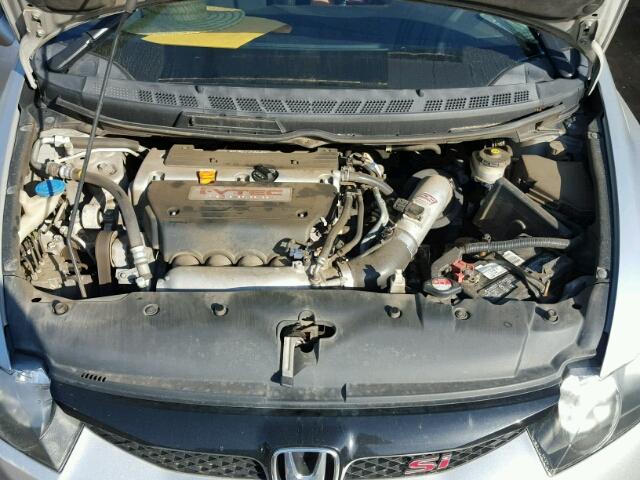 2HGFA5E53AH702241 - 2010 HONDA CIVIC SI SILVER photo 7