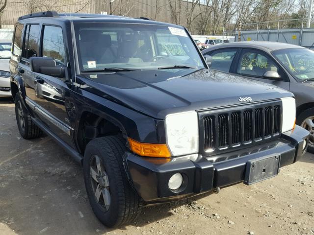 1J8HG48K66C352639 - 2006 JEEP COMMANDER BLACK photo 1