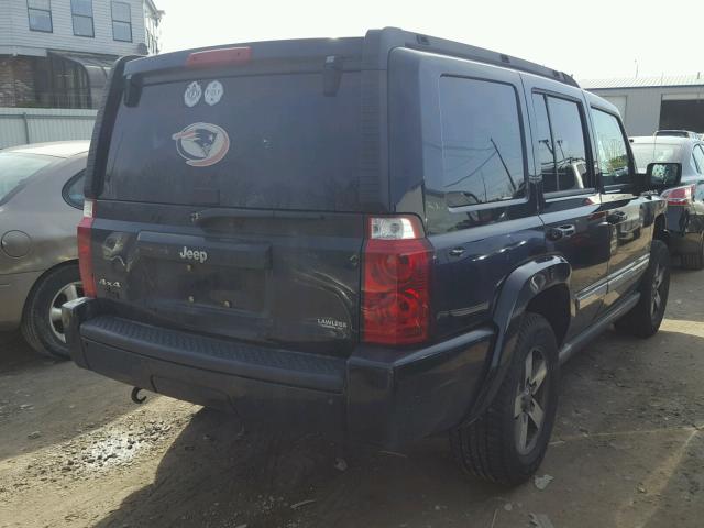 1J8HG48K66C352639 - 2006 JEEP COMMANDER BLACK photo 4