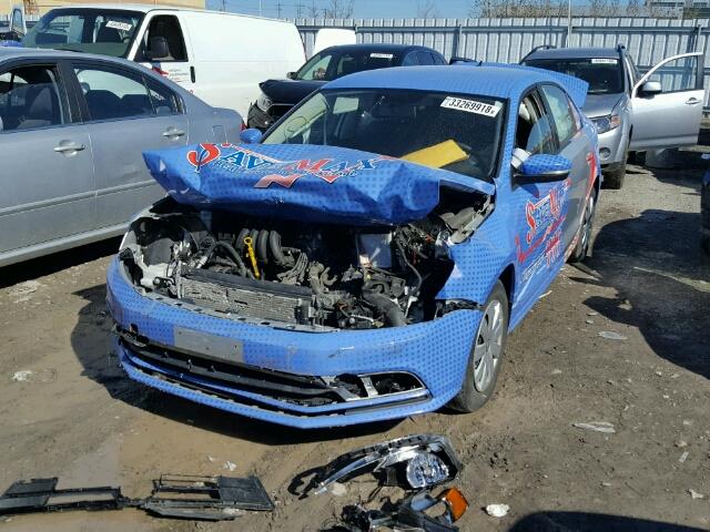 3VW2K7AJ3FM280356 - 2015 VOLKSWAGEN JETTA BASE Արծաթագույն լուսանկար 2