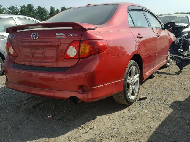 2T1BE40E39C005693 - 2009 TOYOTA COROLLA XR 红色 照片 4