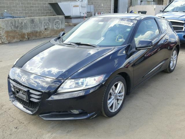 JHMZF1D63BS010151 - 2011 HONDA CR-Z EX BLACK photo 2