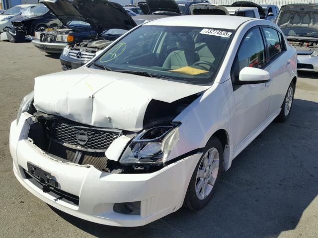 3N1AB6AP0BL662649 - 2011 NISSAN SENTRA 2.0 WHITE photo 2