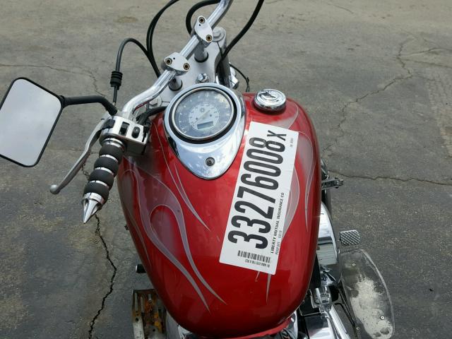 JYAVP11E86A083029 - 2006 YAMAHA XVS1100 A RED photo 5