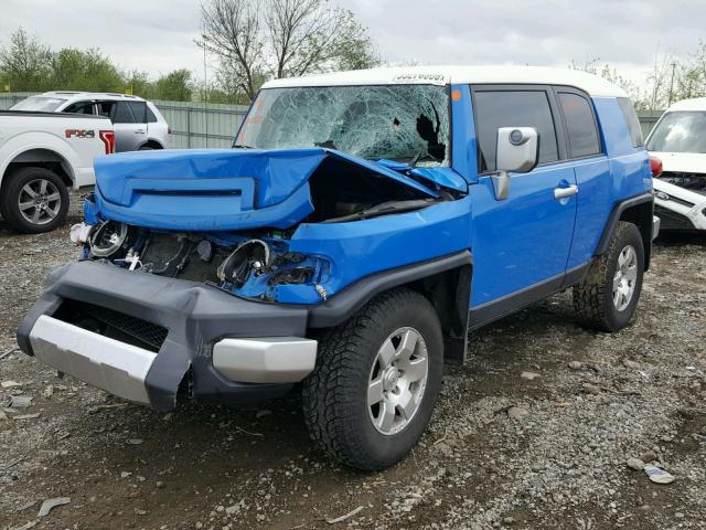 JTEZU11F58K003380 - 2008 TOYOTA FJ CRUISER BLUE photo 2