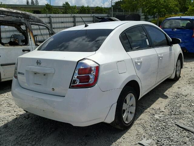 3N1AB61E58L665893 - 2008 NISSAN SENTRA 2.0 WHITE photo 4