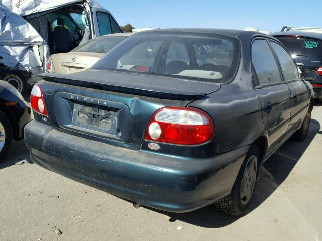 KNAFB1216W5745005 - 1998 KIA SEPHIA BAS GREEN photo 4