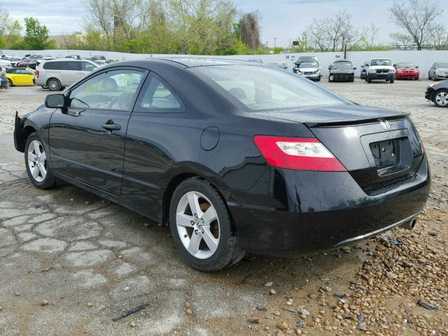 2HGFG12958H561150 - 2008 HONDA CIVIC EXL BLACK photo 3