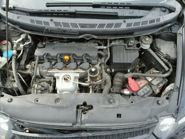 2HGFG12958H561150 - 2008 HONDA CIVIC EXL BLACK photo 7