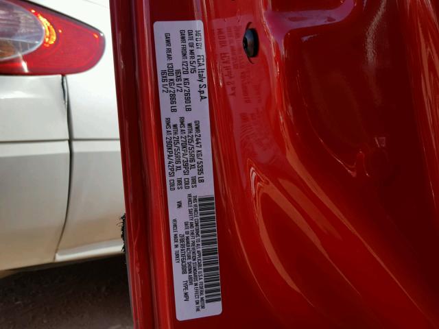 ZFBERFATXF6A36118 - 2015 RAM PROMASTER 红色 照片 10